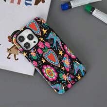 Funda para teléfono con diseño floral y animal colorido – Compatible con Samsung S26/S25/S24/S23/S22/S21,  17,  16 Pro Max,  15 Pro Max,  13,  12 y otros modelos. Fabricada con material TPU suave, es resistente a golpes, caídas y resbaladiza; resistente a huellas dactilares, a la decoloración y duradera. Una opción vibrante para regalar a familiares, amigos y seres queridos, o como un elegante accesorio para el día a día. - Multicolor - Ver 4