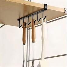 Suporte De Metal Porta Xícaras Canecas Utensílios Em Geral Para Pendurar No Armário - ALEOTORIO - Visão 3