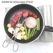 Stainless Steel Bread Tong – A Simple Tong For Pastries And Sweets, Suitable For Baking, Ling, And Restaurant Use. - Multicolor - View 6