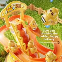 Children's Early Education Interactive Competitive Toy, Parent-Child 2-Player Desktop Game, Stress Relief Rolling Ball Storage UFO, Automatic Circular Sliding Climbing Track, Rainbow Speed Stacking Racing Cup, Focus Training Educational Tool, Casual Fun Gift For Boys And Girls - Multicolor - View 12