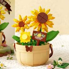 Serie de Bloques de Construcción Mini Realistas de Micropartículas de Plantas en Maceta y Flores, Material ABS, Juego de Bloques de Construcción Creativo para Niños. Pequeño Regalo de Recompensa para el Aula. Juguete Educativo DIY de Ensamblaje Manual, Regalo de Moda para Cumpleaños/Festividades Principales. Serie de Gran - Multicolor - Ver 19