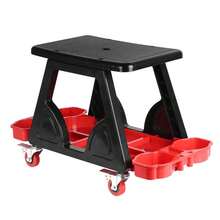 Banqueta Multiuso Para Mecânica E Detalhamento Automotivo Vinik - Preto - Visão 1