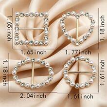 4pcs Faux Pearl Scarf Rings, T-Shirt Hem Knots, Accessory Clips, Multi-Functional Clothing Ties, Shawl Wraps Fasteners, Suitable For Women - Multicolor - View 8