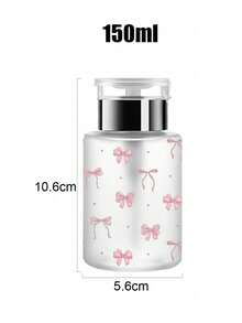 Bow Tie Pattern Nail Polish Remover Bottle, Suitable For Nail Polish Remover - Refillable Travel Packaging Bottle, Suitable For Home, Salon, And Travel Use. Dome Design, Hand Wash Only, Reusable , Makeup Remover Bottle, Travel Essentials - Multicolor - View 15