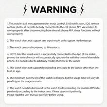 New Hot-Selling Sports Smart Watch, 1.83-Inch Full Touch Screen Display, With Message And Call Function, Sports Pedometer, Compatible With Android Phones, Smart Fitness Band Watch, Suitable For Women And Men As Gift, Birthday Gift - Multicolor - View 10