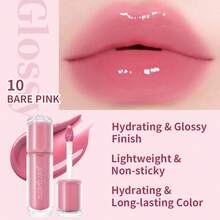 PERIPERA Ink Mood Glowy Tint #10 Sheer Nude Pink 1入 4g，保濕不黏膩玻璃光澤唇釉，低調透亮裸色，長效持色，適合日常自然裸唇妝 - 10 裸透淡粉色 - 查看 7