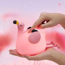 GLOOPRO Flamingo Night Light, Gift For A Girlfriend, Bedroom Decorative Light, Soft Silicone Material, 3-Level Dimming, Perfect Sleep Companion, Touch-Sensitive, USB Rechargeable, Automatically Turns Off After 30 Minutes, Children's Holiday Gift - Flamingo Night Light - View 6