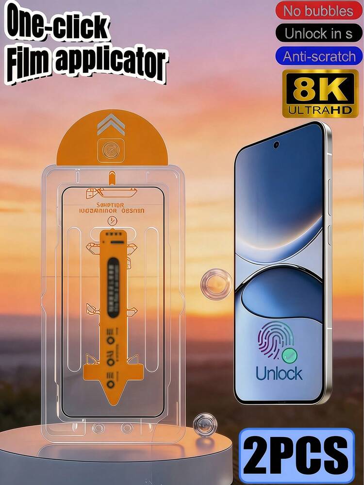 2pcs High Definition Dust-Free Installation Tempered Glass Screen Protector, Explosion-Proof Anti-Scratch, Compatible With Samsung Galaxy S26 S25 S24 A57 A56 A36 A37 A16 A26/Note 14 13 Pro 4G 5G/Compatible With Xiaomi Poco/Compatible With IPhone 17 Series, 9H Hardness, Bubble-Free, Auto-Adsorption, Easy Installation, Phone Screen Protector - Clear - View 107