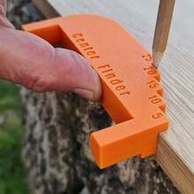 1pc Orange Woodworking Center Locator, Suitable For Board Center Line Marking And Drilling Positioning - Orange 1pc - View 1