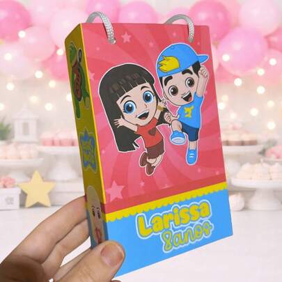 10 Sacolinhas Personalizadas para lembrancinhas - Luccas Neto e Gi