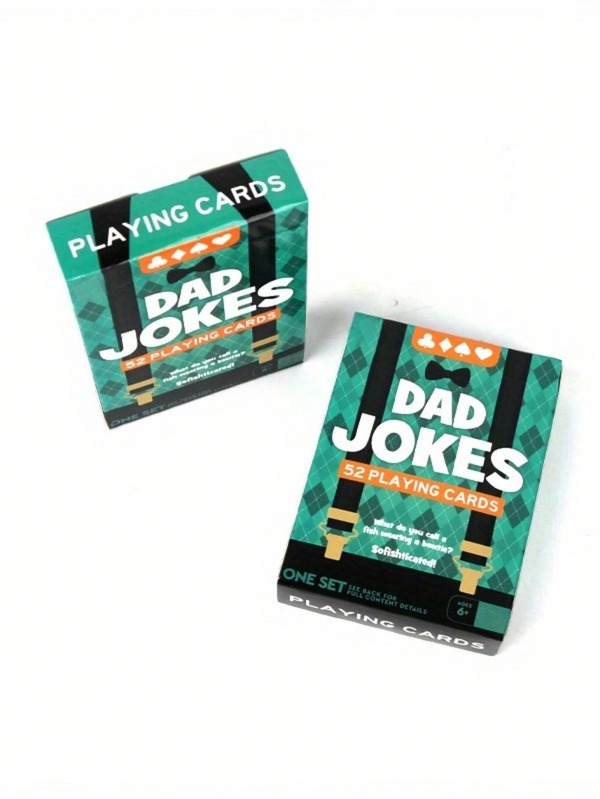 Dad Jokes 52-Card Playing Deck, Funny Humor Party Card Game, Family Gathering Table Game For Father's Day Gift, Party Supplies