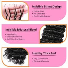 bling hair 4-Pack / 200g Braided Burmese Curly Hair Extensions, Double Knotted, Raw Remy Hair, Pixie Curls, Burmese Curly Remy Hair Bundles - Natural Black - View 5