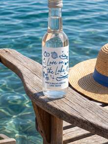 1/3/5/10/20pcs Custom Personalized Bottle Label Stickers, Customizable Text Lake Bachelorette Blue Line Drawing Custom Labels, Bridal Shower, Wedding, Engagement, Cocktail Bottle Decor, Favor Gift Packaging, Ideal Gift For Men Women Family Friends - Multicolor - View 8