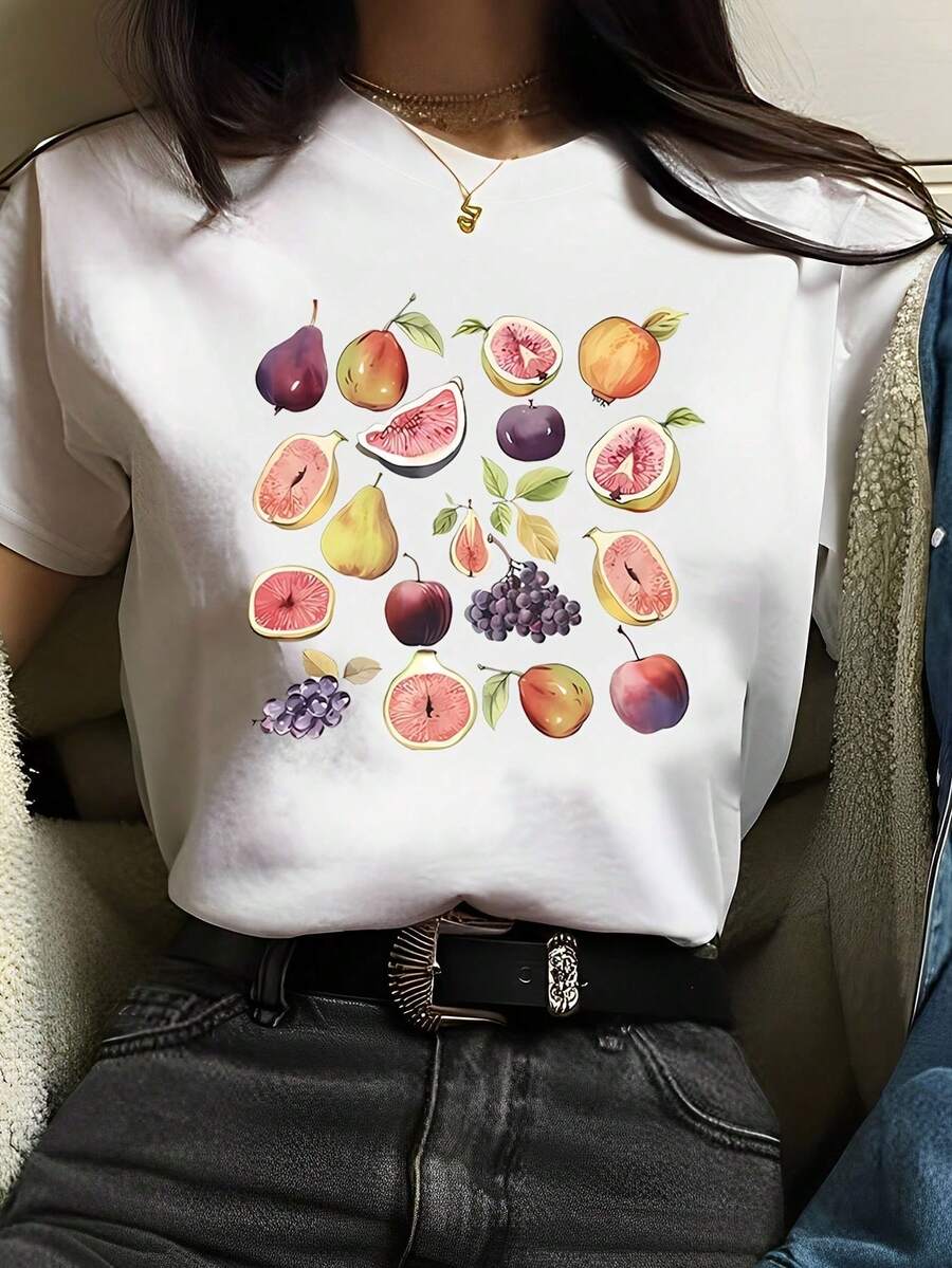Women T-Shirts - 白色 - 查看 1