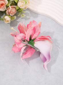 1pc/2pcs Beach Bohemian Vacation Style Artificial Flower Hair Clip - Multicolor - View 5