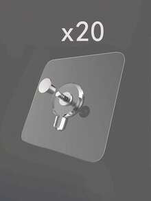 Picture Frame Wall Hooks, Transparent Reusable Adhesive Hooks, Waterproof And Oil-Resistant, Bathroom And Kitchen Wall Hooks - One Size - View 10