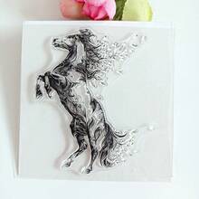 Transparent Silicone Stamps, DIY Scrapbooking Decoration, Collage Photo Album Greeting Card Making, Vintage Floral Forest Aesthetic Animal Patterns - Abstract - View 8