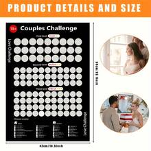 104 Couples Scratch-Off Game - Position Challenge Game, Perfect Choice For Date Night And Valentine's Day! Date Night Promotes Between Couples, Scratch-Off Poster - Multicolor - View 4