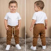 Baby Jogger Jeans With Elastane Size 1 To 12 Months Available - 駝色 - 查看 1