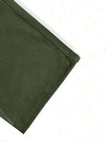 1pc Tween Girls' Fashionable Casual Solid Color Loose Cargo Pants With Multiple Pockets, Comfortable For Spring & Autumn - Army Green - View 7