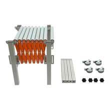 YUNRUX Adjustable Conveyor Roller Table Flexible Extendable Conveyor Roller Table 50kg - B - View 3