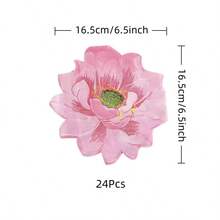 8/24/36pcs Pink Lotus Party Napkins, Unique Design Cocktail Napkins With Exquisite Lotus Petal Lace Edge. Perfect For Weddings, Princess Birthday Parties, Afternoon Tea, Outdoor Picnics And Girls Gatherings. - View 9