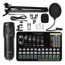 V10 Live Sound Card Set Condenser M800 Microphone Mobile Karaoke Computer Live Equipment Set - View 1