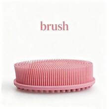 1-Piece Silicone Shower Scrub Brush, Double-Sided Massage Shower Brush, Cleaning Brush, Bath Brush, Soft Body Brush, Suitable For All Skin Types. For Showering. Body Cleaning And Care Tool, Bathroom Supplies, Shower Tool. - Multicolor - View 8