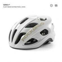 ROCKBROS 1pc Lightweight Cycling Helmet, Breathable & Ventilated, With Deodorizing & Antibacterial Liner, Wear-Resistant Edge Protection, Adjustable Size 58–62cm, Suitable For Road Cycling, Mountain Biking And Daily Commuting - Multicolor - View 26