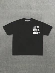Men T-Shirts - 黑-1 - 查看 2