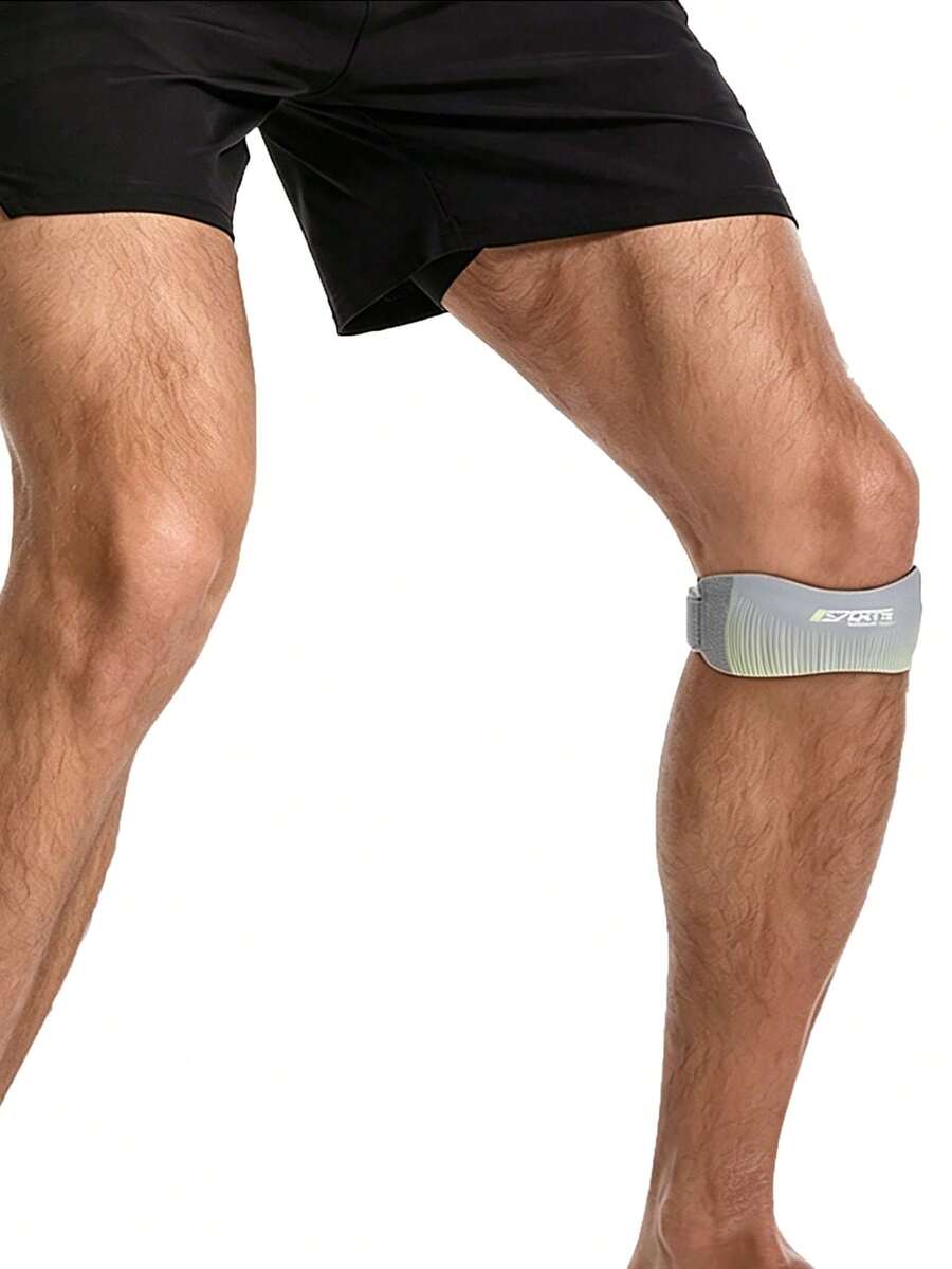 1pc Adjustable Patella Strap Compression Knee Support For Basketball, Outdoor Running And Fitness - Multicolor - View 1