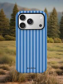 GIIPPA 1 Peça Capa de Telefone com Design de Padrão Listrado Azul Claro, Compatível com Telefone 17 Pro Max, 16 Pro Max, 15 Pro Max, 14 Pro Max, Estilo Coreano de Moda de Alta Qualidade Divertida, Compatível com 11/12/13/14/15/16 Pro Max Plus, Design Elegante Adequado para Homens e Mulheres, Presente Perfeito para Namorada no Natal, Dia dos Namorados, Páscoa, Temporada de Casamento e Aniversário! - Multicolorido - Visão 7