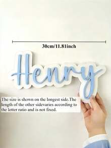 1PC Customized Name Sign, Double Layer Material Durable, Personalized Name Photo Prop Decor, Multi-Functional Wall Hanging Room Decoration, Customized Party Decoration, Perfect Gift, Room Decor, Aesthetic Room Decor - Multicolor - View 8