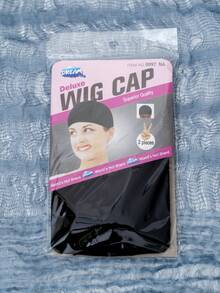 alicegarden 1 pieza Redecilla negra para peluca de 6 pulgadas, accesorio para el cabello - Negro - Ver 1