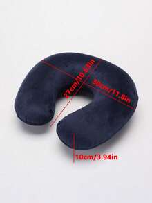 Portable U-Shaped Inflatable Neck Pillow, Comfortable & Soft, Essential Summer Travel Accessory For Airplane, Car, Home Office, Study, And Outdoor Camping - Multicolor - View 11