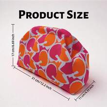 Original Abstract Color-Block Printed Knit Clutch, Purses And Bags For Women, Makeup Bag, Suitable For Daily Storage And Gifting - Multicolor - View 10