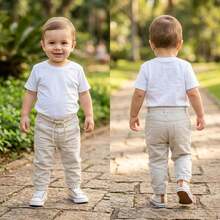 Baby Jogger Jeans With Elastane Size 1 To 12 Months Available - 米色 - 查看 6