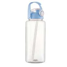 Garrafinha de Água 2LT Com Canudo e Alça Suporte Celular - Azul - Visão 6