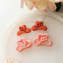 Polymer Clay Cutter Set,Pineapple Swan Cowboy Hat Boot Vintage Oval Flower Leaf Shape Clay Cutters For Earrings Making,DIY Soft Clay Jewelry Molds - Butterfly - View 6