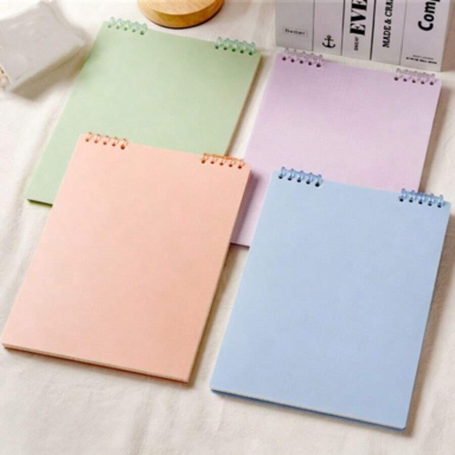 Chaodouxiong B5 Flip-Over Loose-Leaf Notebook, Ins Style High-Aesthetic Detachable Spiral Coil Student Memo Pad - Flip-up Loose-leaf Book - View 1