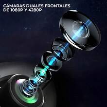 Ele-Gate 2-In-1 Dual Car Camera For Indoor And Outdoor Use, 1080p, Black - A - View 7