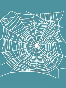 Halloween Spider Web Decoration Template, 3D Art Style, Suitable For Halloween, Trick Or Treat Events, Scary Party Decor, Halloween Scene Setup, Yard Decoration, Haunted House Decor, Home Decor, Garden Decor, Wall Decor, Fence Decoration - One Size Fits All - View 6