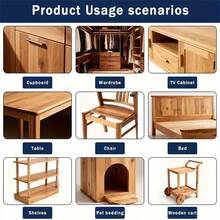 50/100pcs Rust-Proof Galvanized Iron Corner Bracket Set, Three-Sided Fixed Universal Support Bracket, Suitable For Wooden Furniture, Bookshelves, Drawers, Cabinets, Tables And Chairs. - A - View 7