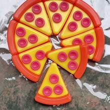 Tachimi 1pc Soft Realistic Cheese Pizza Creative Squeeze Toy, Food Slice Handheld Stress Relief Toy, Lightweight Pocket Venting Toy, Random Shipment Without Individual Packaging, Exquisite Birthday Party Favor - Multicolor - View 6