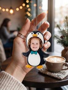 1pc Custom Baby Photo Cartoon Keychain,Multiple Costume Cutout Keyring,Personalized Family Keepsake,Baby Shower Gift For Mom Grandma,New Parent Gift - Multicolor - View 14