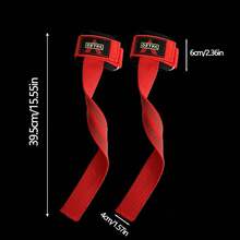 2pcs/Set Fitness Lifting Straps Deadlift Grip Straps Weightlifting Anti-Slip Wrist Wraps Strength Training Gym Workout Polyester Thickened Wear-Resistant Lifting Straps For Men And Women - Multicolor - View 5