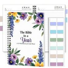 1 Set Fresh Floral 2D Cover Spiral Coil Notebook With Index Sticker Set, Practical Inner Pages, Suitable For Back To School, Work, Study And Other Scenarios. Whether Writing Diaries, Making Daily Plans, Or Using As Memo Pads, It's A Great Choice As Graduation Gift, Birthday Gift, Helping You Plan Your Life Efficiently! - Multicolor - View 13