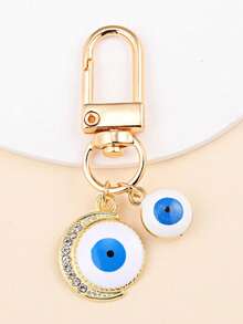 1pc/3pcs/6pcs Evil Eye Pendant Keychain, Creative Car Hanging Decor, Bag Charm, Small Gift For Friends And Besties, Unique And Exquisite Backpack Charm, Suitable For Back To School Season Gift, Graduation Season Gift, Halloween Gift, Easter Gift, Gift For Friends - Multicolor - View 7
