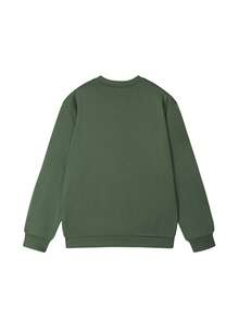 1pc Women's Dead Inside Skull Coffee Print Crew Neck Sweatshirt, Fun Y2K Comfortable Pullover, Suitable For Autumn Halloween Streetwear - Light Green - View 3