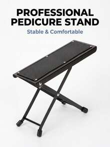 1 buah Sandaran Kaki Perawatan Kaki, Tripod Pijat Kaki Manikur, Penyangga Perawatan Jari Kaki dengan Alas Karet Anti Selip, Pedal Kaki yang Dapat Diatur, Bangku Kaki Logam untuk Rumah, Sandaran Kaki Lipat yang Dapat Diatur - MultiWarna - View 2